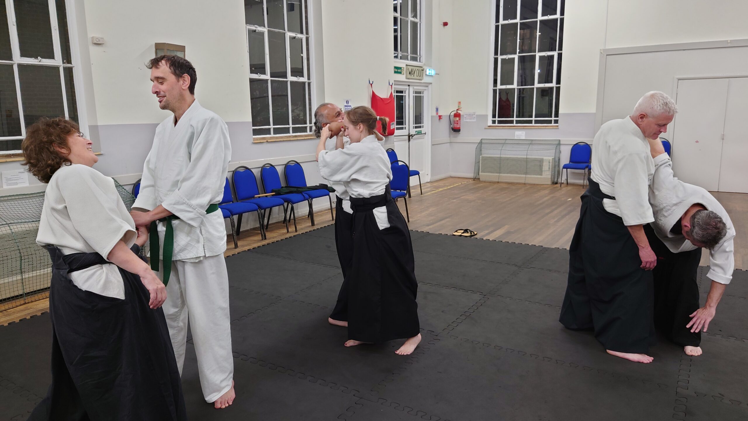 Training at Muswell Hill Ki Aikido Club