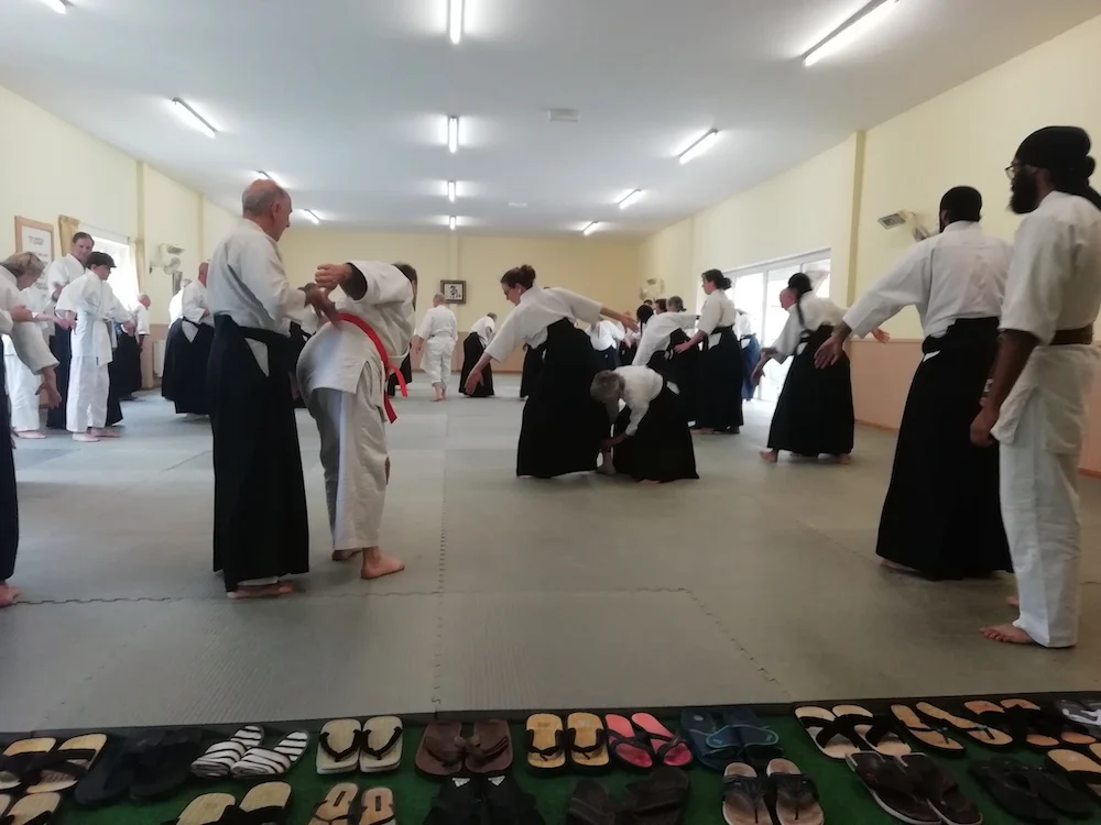 Training at Lyme Regis Ki Aikido Club
