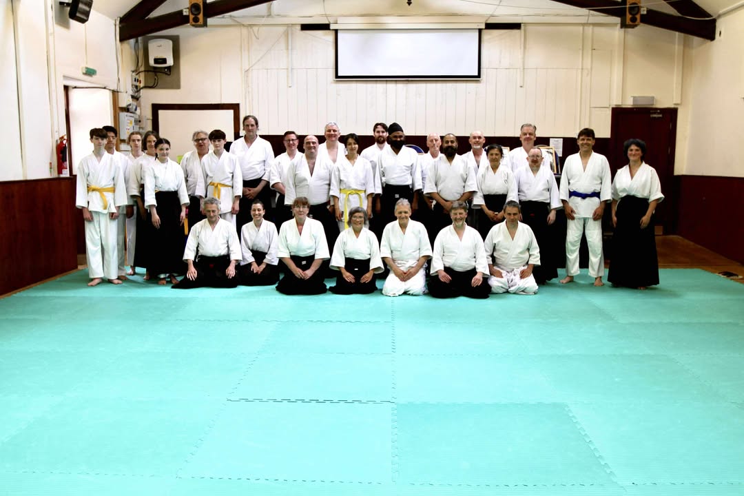 A group portrait of the students who attended the Sunday classes of the Lochaber course.