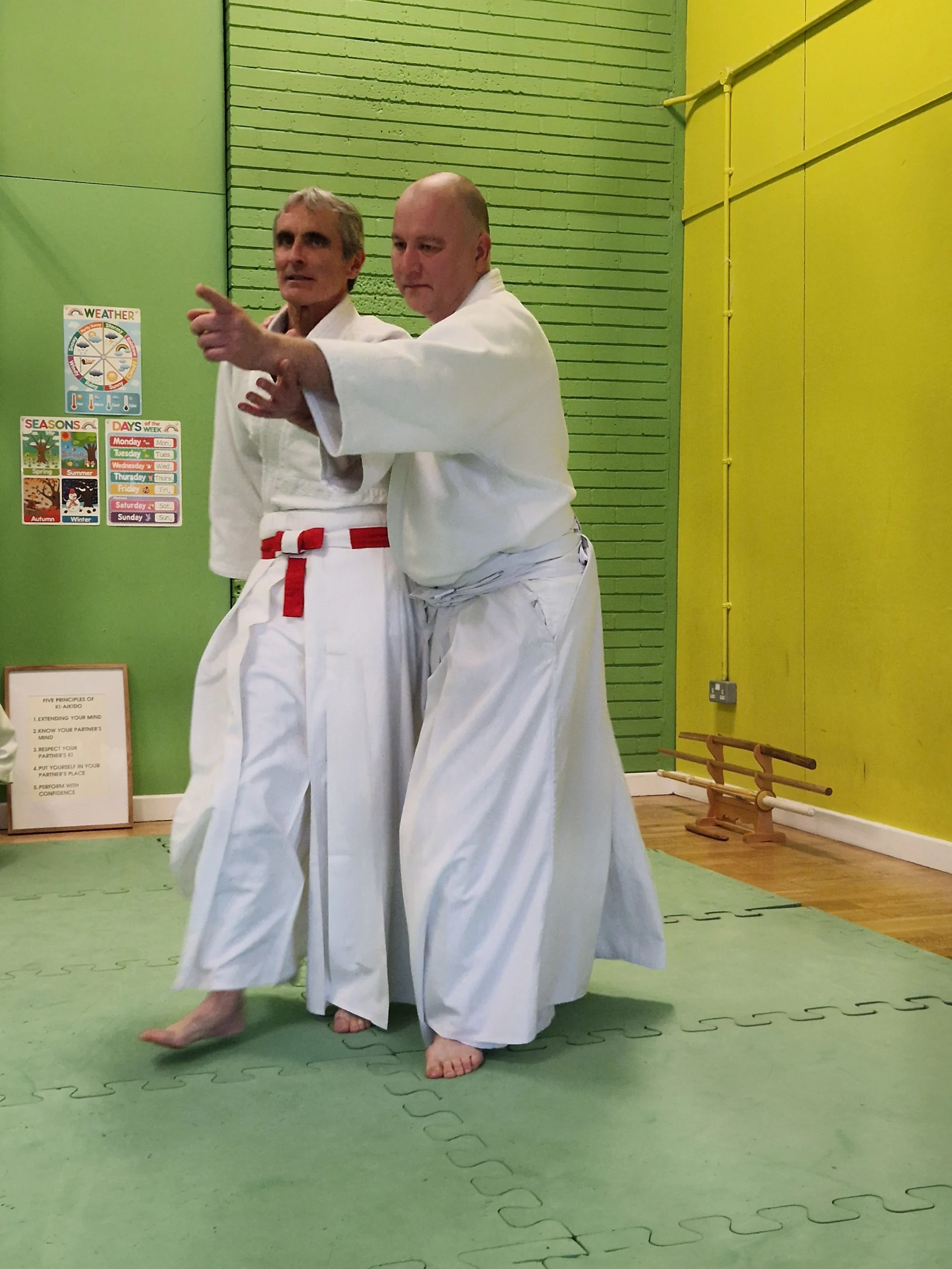 Training at Letchworth Garden City (Norton) Ki Aikido Club
