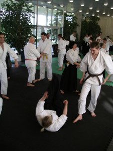 Students practising at a regional course.